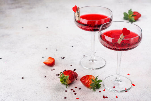 Zero Proof Mocktails for Valentine's Day