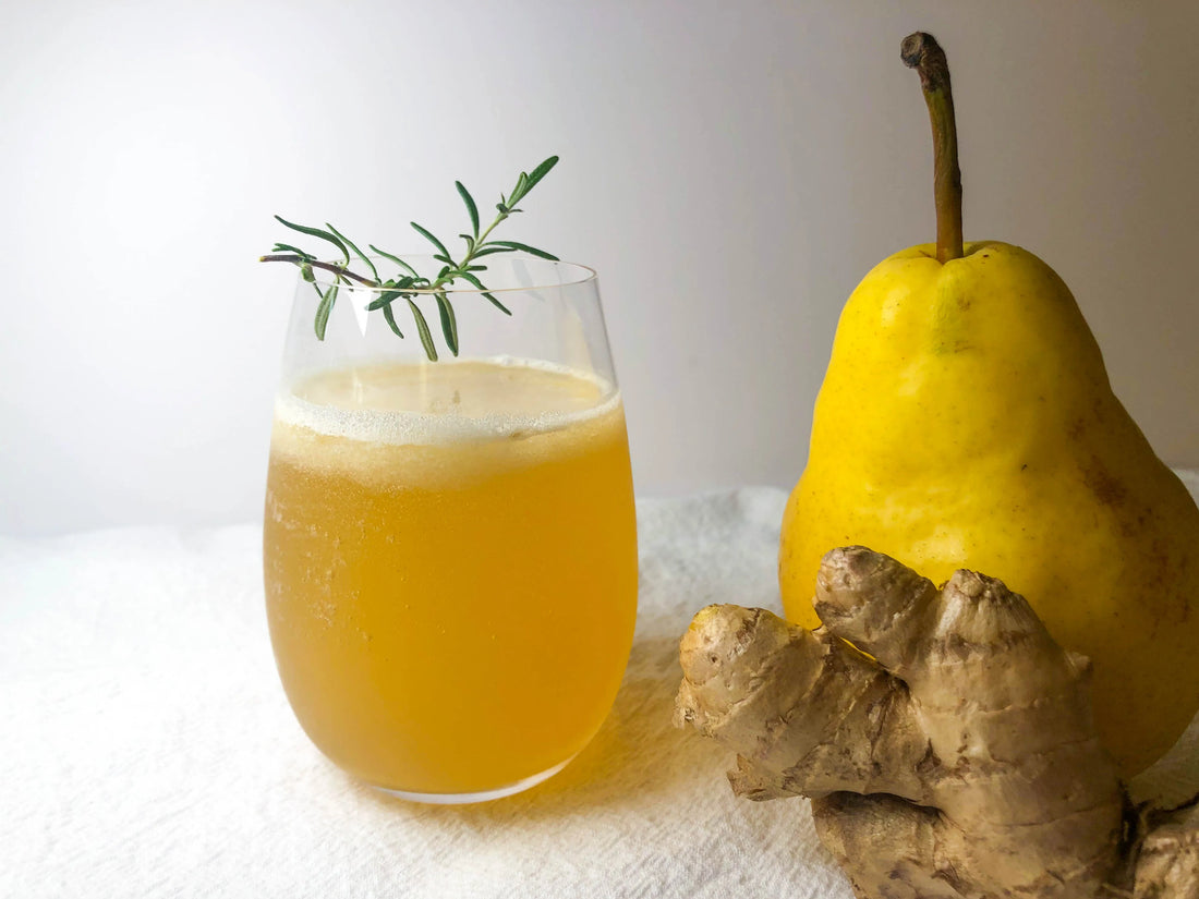 Discover the Zest of Health with Our Ginger Pear Infusion